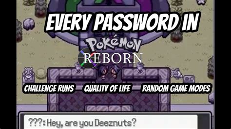 pokemon reborn password|level cap password pokemon reborn.